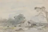 Paysage by Johan Jongkind, Aquarelle signée en bas à droite, sold Dec 2017