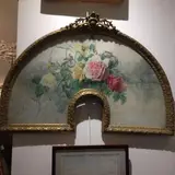 Bouquet de roses by Eugénie Faux-Froidure, Aquarelle de forme cintrée, sold Dec 2017