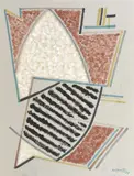 Abstraction by Alberto Magnelli, Aquarelle et technique mixte signée en bas à droite et datée, sold May 2017