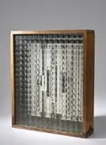 Oeuvre profonde cinétique N° 11 by Victor Vasarely, 1956, Gouache sous verre, montée dans une caisse en bois, sold May 2017