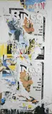 Ringo $tar, Luxembourg (Dominique) by Jacques de la Villeglé, 1992, Collage d'affiches arrachées et lacérées sur toile, sold Nov 2022