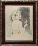 Rose ou la femme d'un amour. 1930 Marchesseau 149 by Marie Laurencin, Lithographie tirée sur vélin Zonen, sold Nov 2022