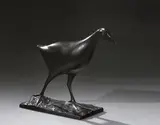 Poule d'eau (terrasse imitant le sol) Modèle créé en 1923 by François Pompon, Bronze à patine brune Edition par Valsuani à partir de, sold Nov 2022