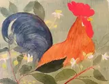 Le coq by Marguerite Burnat-Provins, Aquarelle, sold Nov 2022