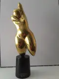 Herma by Man Ray, 1975, Épreuve en bronze à patine dorée, éditée par Artcurial, sold Mar 2021