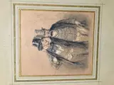 Jolie femme, c’est une princesse ? C’est une drôlesse - sujet humoristique by Paul Gavarni, Plume et encre noire, sanguine et rehauts de blanc sur traits à la pierre noire, sur papie, sold Feb 2021