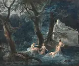 Les baigneuses by Pierre-Antoine Mongin, Gouache, sold Dec 2020