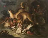 Renards dans un poulailler by Baldassare de Caro, Toile, sold Dec 2020