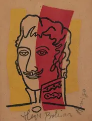 Portrait de Bolivar by Fernand Léger, Lithographie en couleurs, sold Jun 2020
