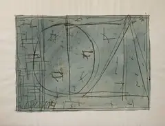 Sans titre by Georges Noël, 1963, Encre et aquarelle sur papier, sold Jun 2020