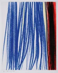 P3-1977-E31 by Hans Hartung, 1977, Pastel sur papier, sold Jun 2020