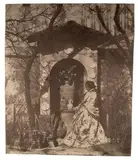 Hippolyte Bayard (1801­1887) Premier essai au collodion, Suzanne Goix entourée de céramiques, avril 1852 Tiré dans l'atelier de Ziegler, rue de la Bienfaisance, by Jules Ziegler, Photographie, la "jeune fille" est Suzanne Goix, gouvernante du peintre depuis, sold Apr 2013