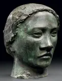 Tête de femme by André Derain, Bronze à patine verte, sold Mar 2013