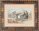 Hyde Park à Londres by Constantin Guys, 1853, Encre et aquarelle signée, sold Oct 2020