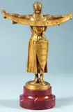 CREDO by Emmannuel Fremiet, Epreuve en bronze doré signée sur la terrasse, sold Nov 2013