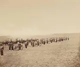 L?artillerie de la garde impériale, camp de Châlons by Gustave Le Gray, 1857, Épreuve d?époque sur papier albuminé, à partir d?un négatif verre au collodion, montée sur, sold Nov 2013