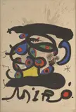 Peinture sur papier et dessin by Joan Miró, 1971, Affiche avant la lettre, sold Jun 2013