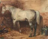 Cheval by Eugène Lami, Gouache, sold Jun 2014
