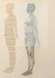 Femmes by Didier Mahieu, 1997, Crayon et découpage sur calque et papier, sold Jun 2014
