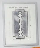 Projet de by Philippe Perrin, Collage photographique et feutre Razor Blade Lutetia, sold May 2014