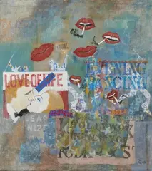 Loving life by Bernard Stern, 1983, Toile, sold Dec 2017