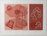 Sans titre by Albert Merz, 1997, Lithographie sur papier, numerotée, sold May 2023