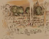 Le Jardin des Tuileries by André Hambourg, Lithographie sur papier, sold May 2023