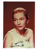 / by Cinema - Joan Fontaine, Photographie signée de sa main au feutre noir (15 x, sold May 2023