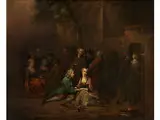 Ein Fest für Zwei Liebende by Jean Baptiste Lambrechts, oil on canvas, offered Sep 2018