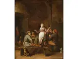 Zechende Gesellschaft in Einer Schenke by Jan Miense Molenaer, oil on panel, offered Jun 2024