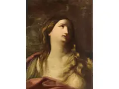 Brustbildnis der Maria Magdalena by Guido Reni, oil on canvas, offered Mar 2026