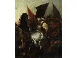 Schlachtenbildnis by Stefano della Bella, oil on copper, sold Jul 2018