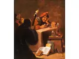 Die Versuchung by David Teniers d.J., oil on panel, offered Mar 2024