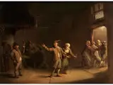 Szene in Einer Osteria by David Teniers d.J., oil on panel, offered Sep 2015
