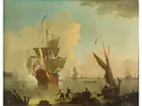 Der Salutschuss by Peter Monamy, oil on canvas, sold Jun 2025