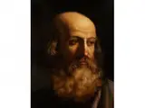 Kopf Eines Bärtigen Mannes by Il Guercino Giovanni Francesco Barbieri, oil on panel, offered Jun 2016