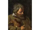 Tronie Eines Bauern mit Krug by Joos van Craesbeeck, oil on canvas, offered Mar 2025