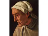 Bildnis Einer Alten Frau by Annibale Carracci, oil on panel, offered Sep 2023