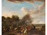 Tobende Reiterschlacht auf Weitem Feld by Francesco Casanova, oil on canvas, sold Mar 2026