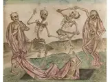 Untitled by Ein Totentanz, tempera, sold Sep 2022
