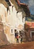 En Las Tardes by Daniel Izzard, oil on canvas, sold Jan 2020