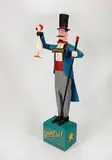 Snafu (The Magician) by Tom Anderson, painted wood sculpture, sold Oct 2020