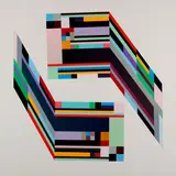 Untitled by Eli Bornowsky, acrylic on canvas, sold Sep 2020