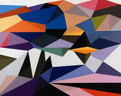 Carmichael by Douglas Coupland, acrylic and latex on canvas, sold Sep 2020