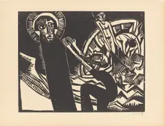 Petri Fischzug by Karl Schmidt-Rottluff, 1918, Holzschnitt auf cremefarbenem Van Gelder Zonen-Bütten, sold Mar 2026