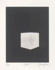 Squat (für Parkett) by James Turrell, 1990, Aquatinta auf Zerkall-Bütten, eingebunden in Parkett-Ausgabe, sold Mar 2026