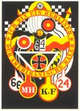 The Hartley Elegies: Berlin Series Kvf III by Robert Indiana, 1990, Farbserigrafie, sold Sep 2024