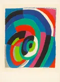 Ohne Titel by Sonia Delaunay, 1974, Farblithografie auf Arches-Velin, sold Jan 2024