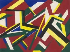 Tohu - Bohu Triomphant by Philippe Morisson, 1961, Acryl auf Leinwand, mit Künstlerleiste, sold Sep 2025