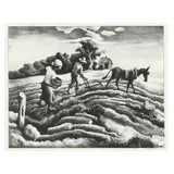 Planting by Thomas Hart Benton, Lithograph, sold Jun 2023